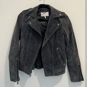 BCBGeneration Real Suede Motorcycle Jacket
